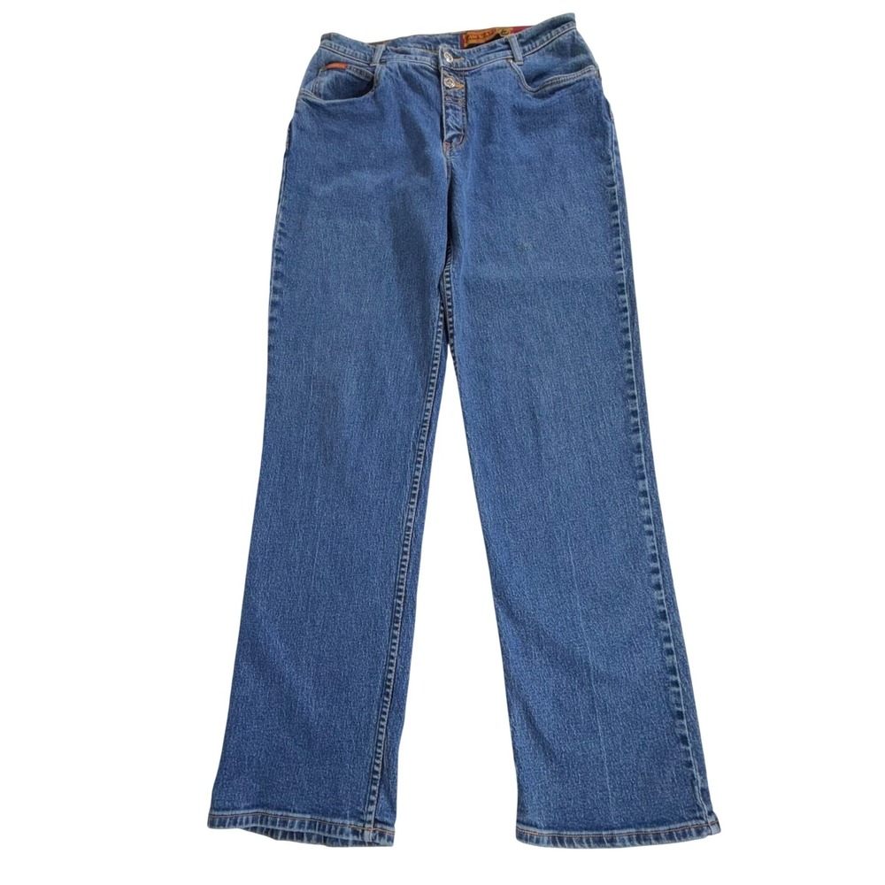 Lawman Western Jeans Size 11/12 (30x32.5) High Rise Bare Back Cowgirl Rodeo